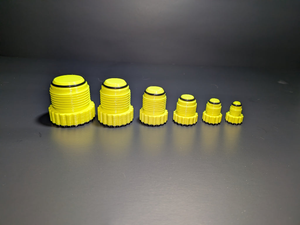 Numbered Hydraulic Caps and Plugs - JIC