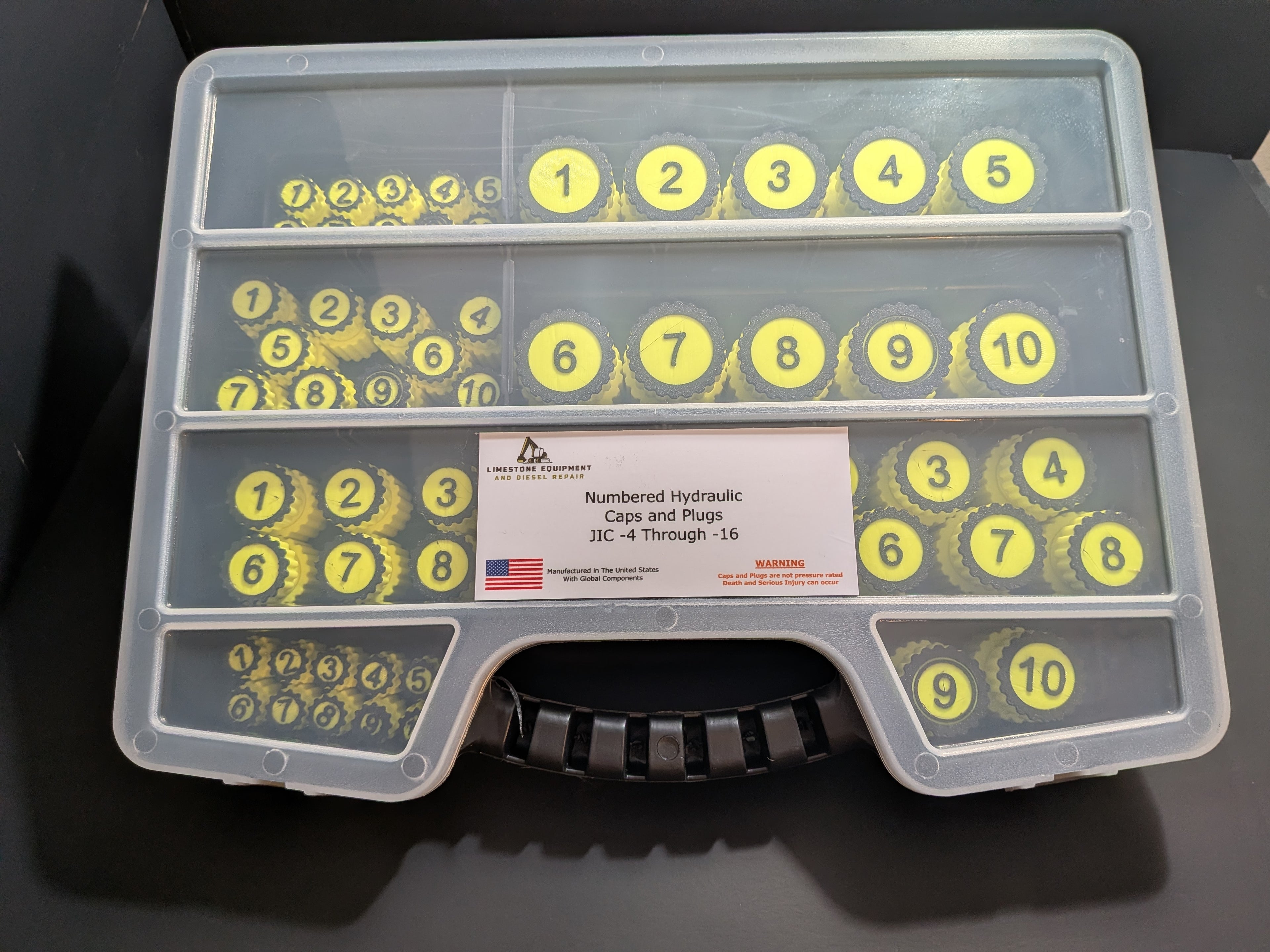 Numbered Hydraulic Caps and Plugs - JIC