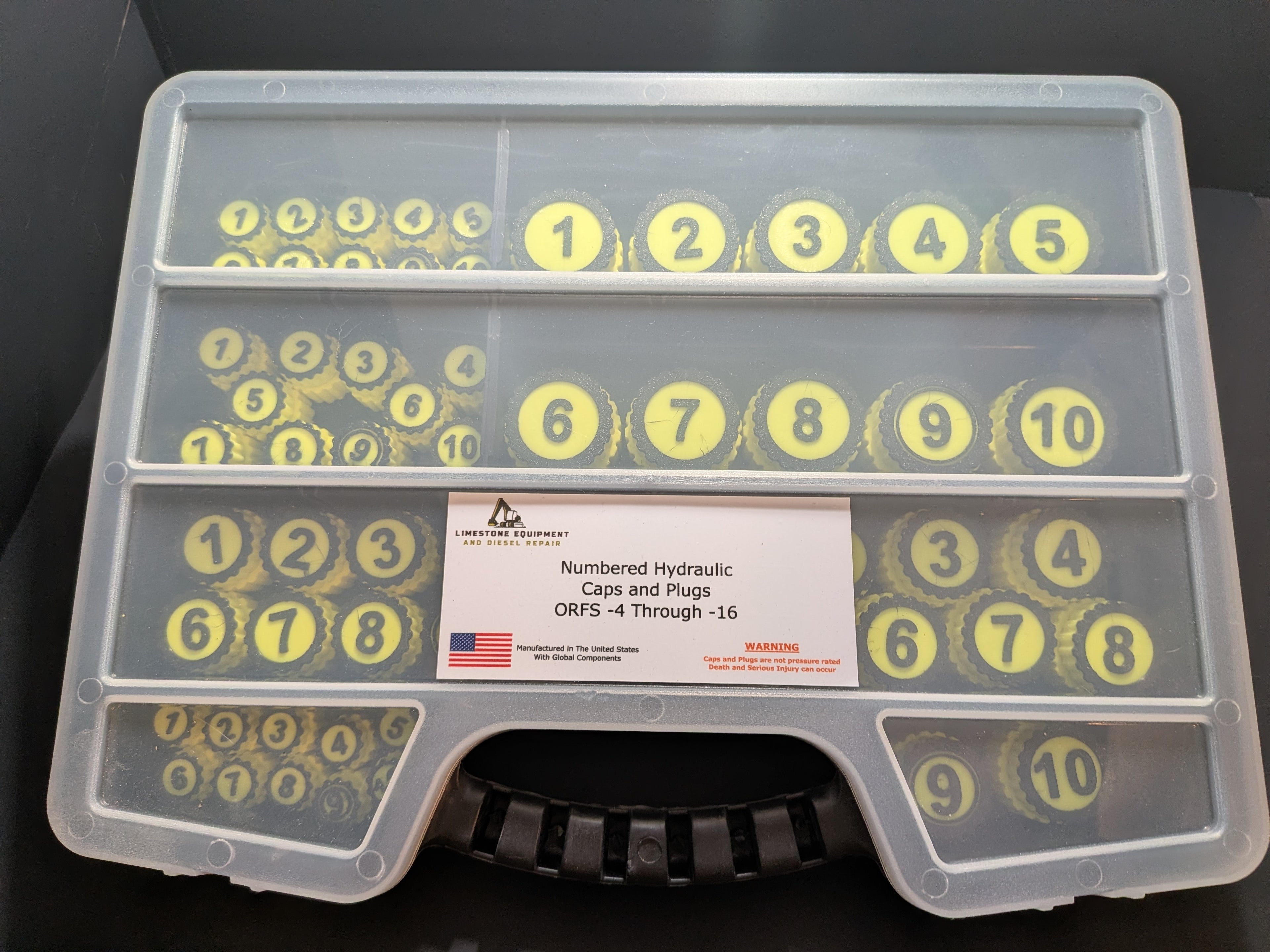 Numbered Hydraulic Caps and Plugs - ORFS